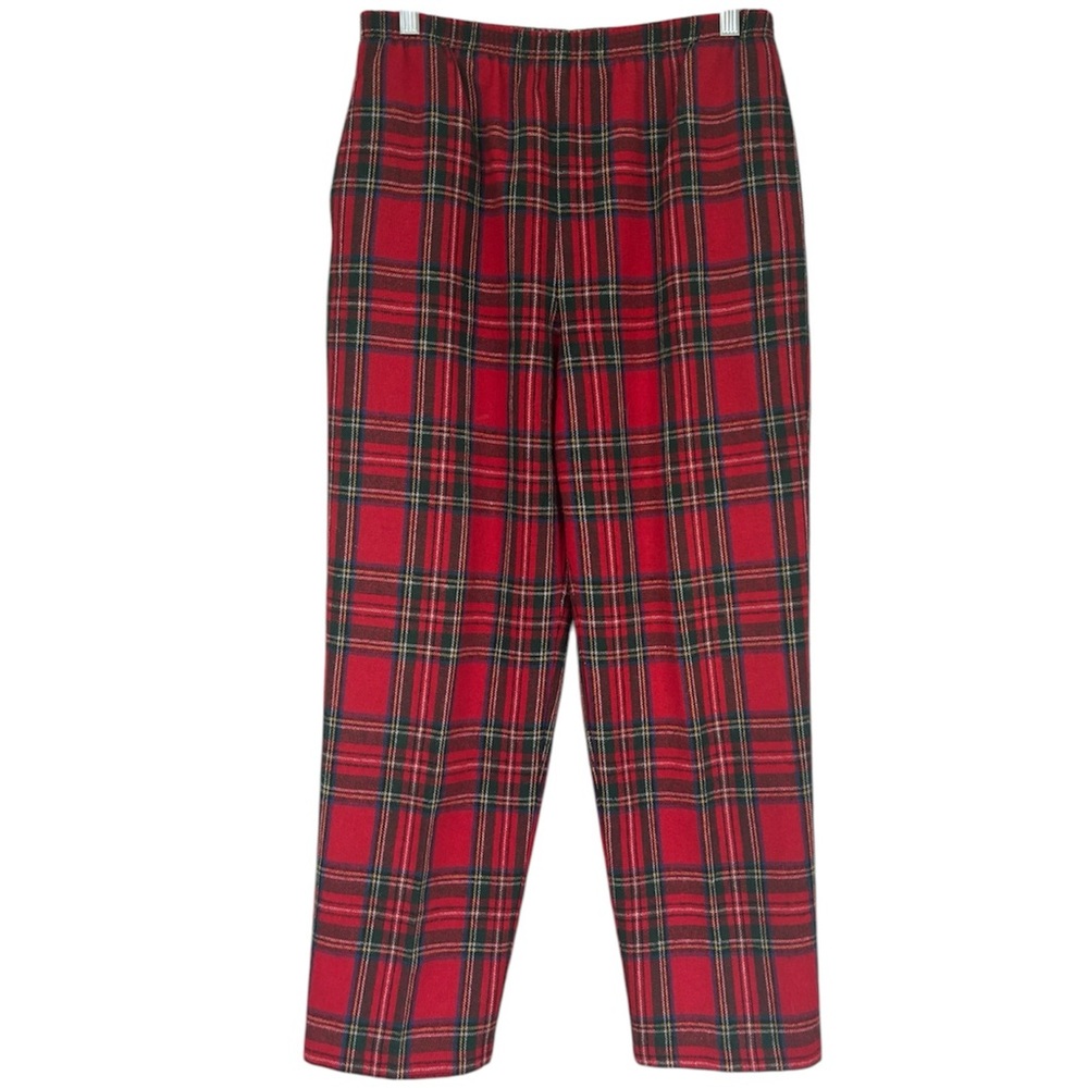 Vintage Plaid Pants Tartan Checkered Buffalo Glen Red Green Blue Black Size 10 P - Picture 6 of 15